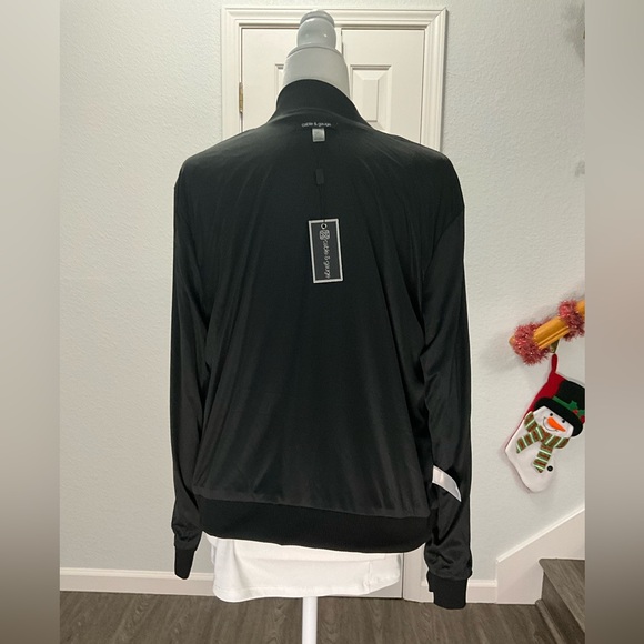 Cable & Gauge Shimmery Lightweight Bomber Jacket - Picture 12 of 14